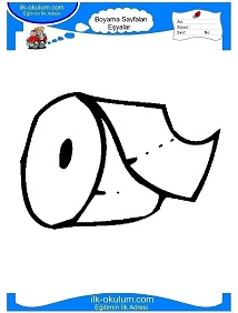Çocuklar İçin Tuvalet-Kağıdı Boyama Sayfaları 